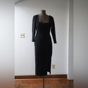 Zara Square Neck Midi Dress